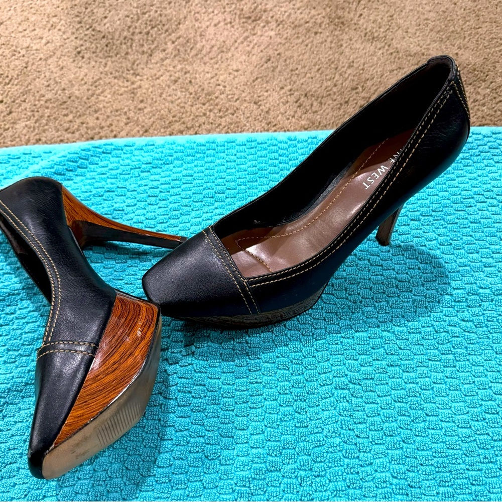 Awesome platform/wood pumps.
